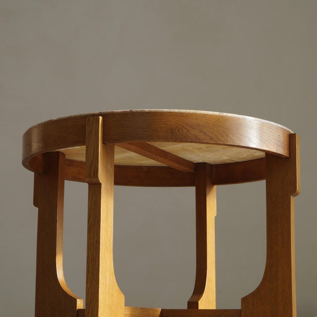 Dutch Art Deco Coffee Table with Marble Top, 1920s For Sale - Image 15 of 18