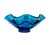 VTG Viking Glass Bluenique Footed Art Glass Double Ruffled Bowl W/Sticker (A14). For Sale In Atlanta - Image 6 of 9