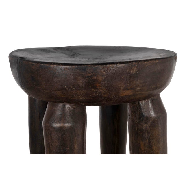 Mid 20th Century Mid 20th Century West African Carved Wood Stool For Sale - Image 5 of 7
