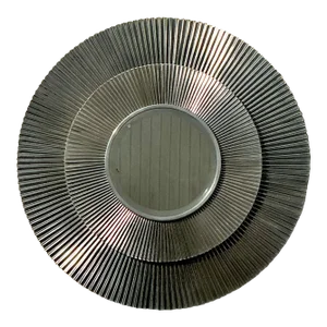 Vintage Boho Studio a Crimped Chrome Wall Mirror