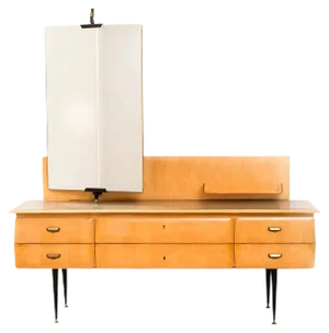 Mid-Century Italian Maple Wood Dressing Table, 1950