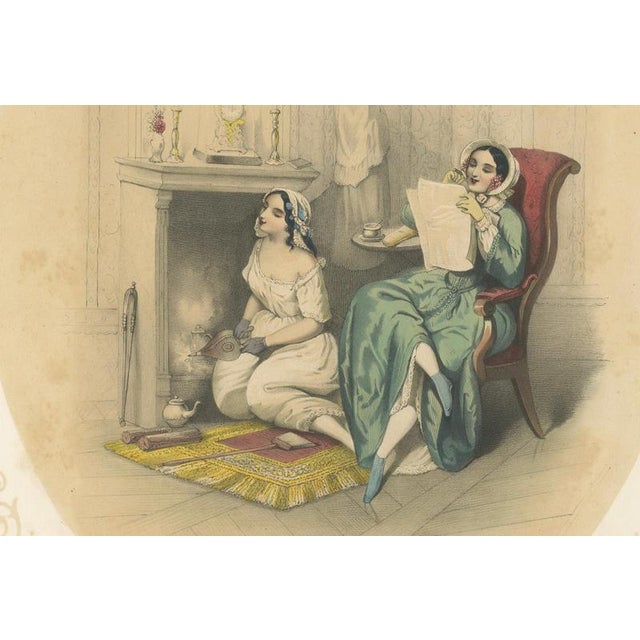 Bülow, Set of Three Romantic Courtship & Social Satire, 1850, Lithograph For Sale - Image 11 of 14