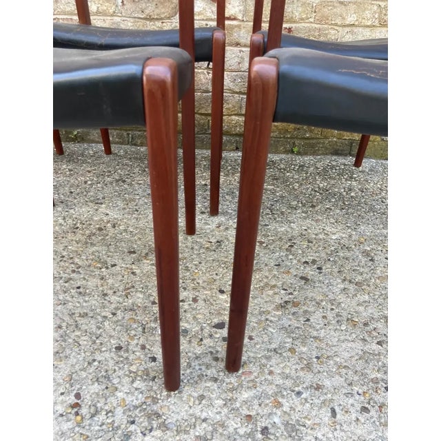 Early 20th Century Set of 8 Teak Niels Moller Dining Chairs For Sale - Image 11 of 12