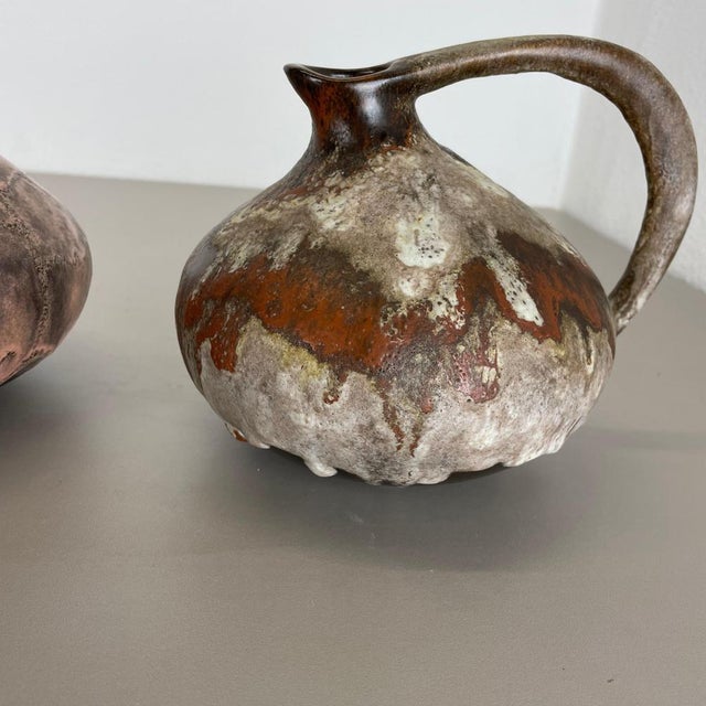 Pottery Vases 313 attributed to Kurt Tschörner Ruscha, Germany, 1960s, Set of 2 For Sale - Image 13 of 18