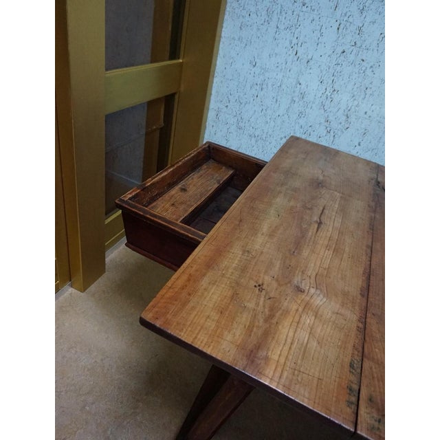 Antique Rustic European Bankers Table, 1800s For Sale - Image 10 of 18