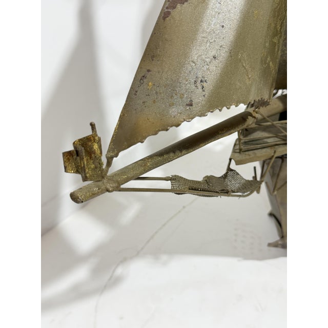 Large Vintage Italian Sheet Metal Galleon, 1950 For Sale - Image 10 of 12