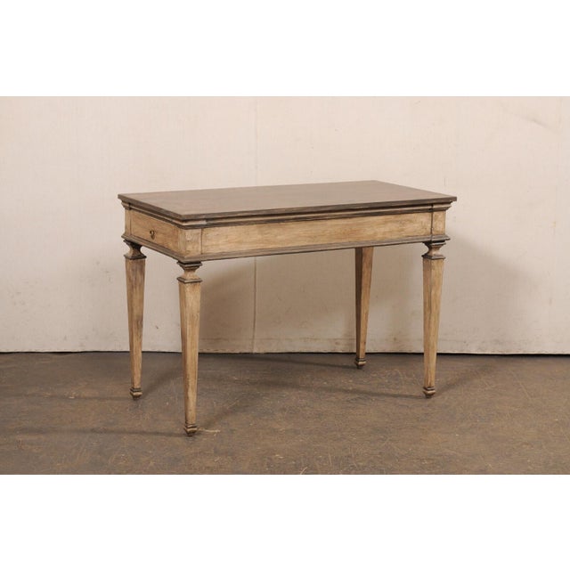 Italian Italian Painted Wood Console w/Side Drawers For Sale - Image 3 of 11