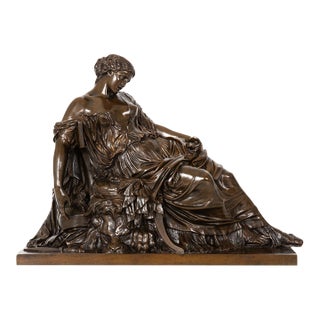 French Bronze Sculpture “Dying Lucretia” (1868) by Jean-Baptiste Clesinger For Sale
