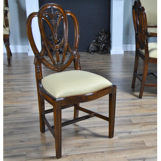 Sweet Heart Dining Chairs- Set of 10 For Sale - Image 9 of 13