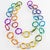 David Spada Space Age Multicolor Aluminum Extra-Long Necklace For Sale - Image 4 of 11