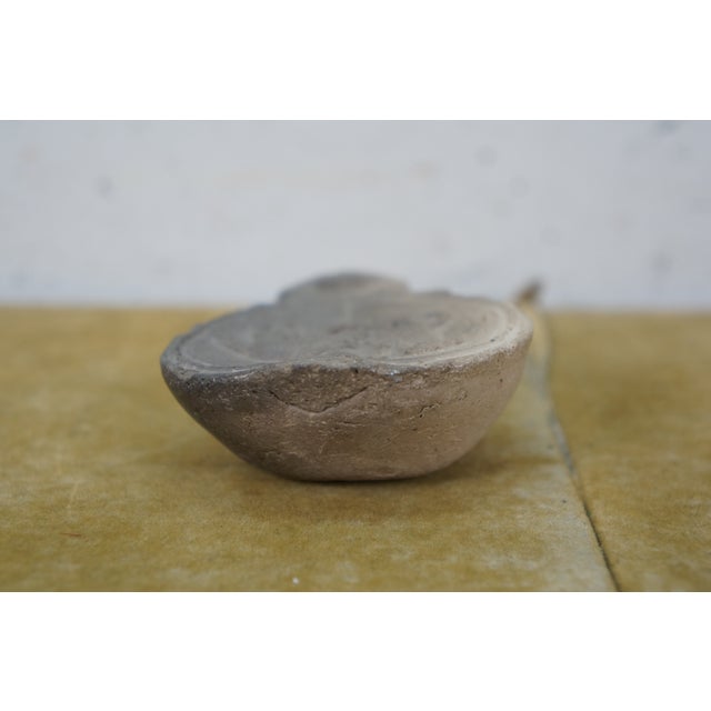 Ancient Antique Roman Terracotta Soldier on Horse Oil Lamp Vessel Egypt 4" For Sale - Image 4 of 10