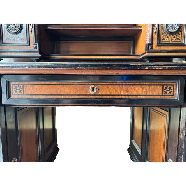 Late 19th or Early 20th Century a Bruce James Talbert-Inspired Victorian Writing Desk For Sale - Image 13 of 18