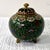 Vintage Chinese Cloisonné Covered Jar or Incense Pot, Phoenix Motif, Hand-Enameled Brass For Sale In Philadelphia - Image 6 of 9
