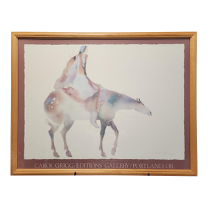 Carol Grigg Vintage Signed Gallery Watercolor Print
