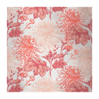 Mixed Dahlia 3 Fabric Wall Covering by Chiara Mennini for Midsummer-Milano For Sale