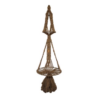Vintage Macrame Plant Hanger For Sale