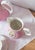 Pink Porcelain Tea Service for 11 with Medallion from Vieux, Paris, 1900s, Set of 25 For Sale - Image 9 of 14