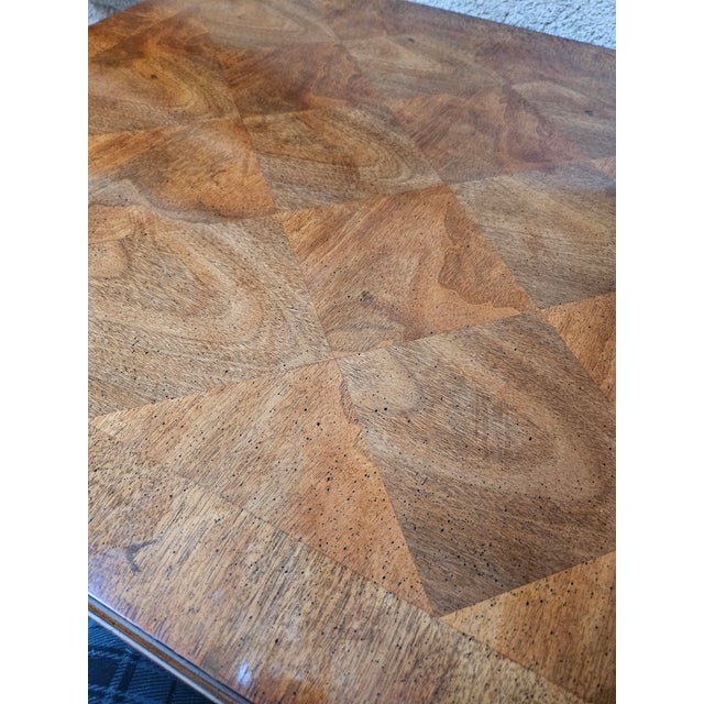 Brown Vintage Heritage French Regency Inlaid Side End Table For Sale - Image 8 of 10