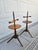 Cushman of Vermont Vintage Wooden Spindle Adjustable Floor Candle Stands For Sale - Image 4 of 15