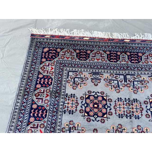 Fine Turkmen Khal Mohammadi Rug, Rare Grey Field - 6'5" X 5'0" For Sale - Image 11 of 13
