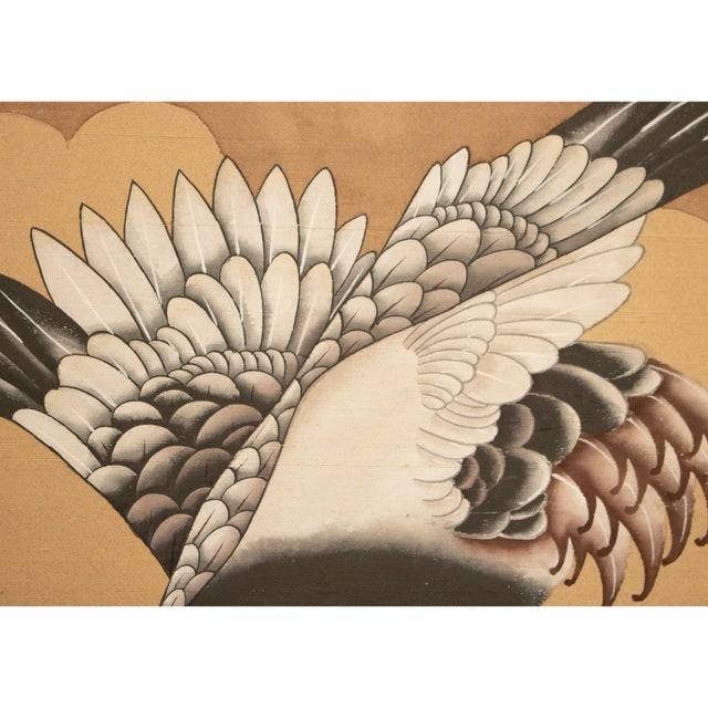 Post-1940s Large Vintage Chinoiserie Style Screen For Sale - Image 4 of 12