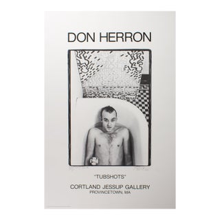Don Herron 1991 “Tubshots” Keith Haring Exhibition Poster For Sale