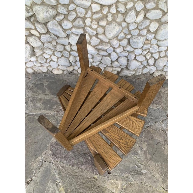 Vintage Brutalist Oak Side Tables by Radboud Dittmann for Dittmann & Co., Netherlands, 1970s, Set of 4 For Sale - Image 15 of 17