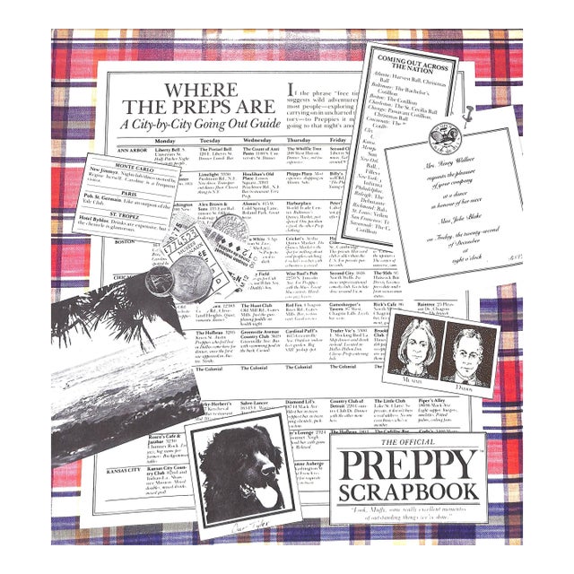 The Official Preppy C1981 Scrapbook Where the Preps Are (New/ Old Stock!) For Sale