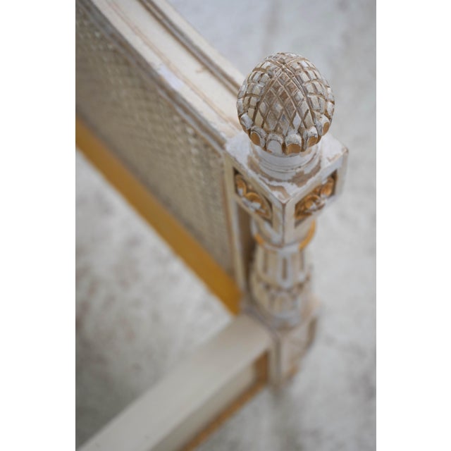 Pair of Louis XVI Cane Twin Beds For Sale - Image 10 of 14