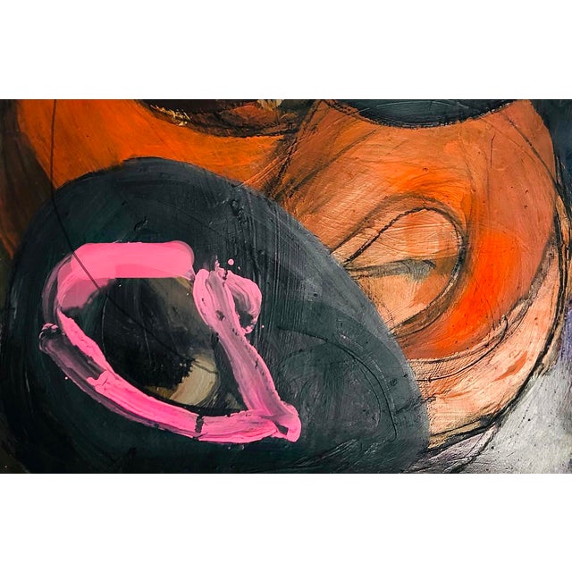 Bold and powerful image. Recent painting from my new abstract series. Acrylic and soft vine charcoal on white archival...