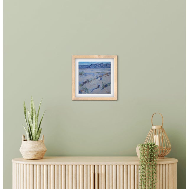 Contemporary Contemporary Minimalist Desert Scape Oil Painting in Earth Tones For Sale - Image 3 of 5