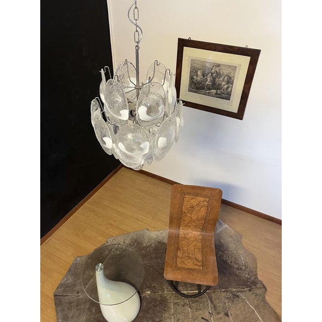 Glass Italian Murano Glass Ceiling Light, 1990s For Sale - Image 7 of 18