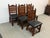 Late 20th Century Moorish Revival Carved Dining Chairs, Set of Six For Sale - Image 5 of 16