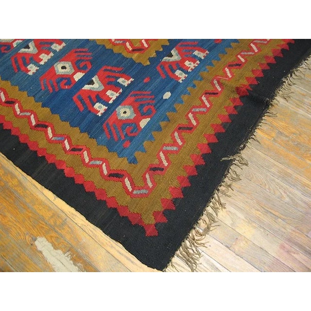 Traditional Early 20th Century Turkish Oushak Kilim ( 9'9" x 12'6" - 297 x 381 ) For Sale - Image 3 of 7