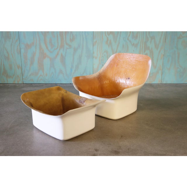 1960s Lounge Chair in Fiberglass and Cato Fabric, Attributed to Bill Stephens for Knoll For Sale - Image 17 of 18