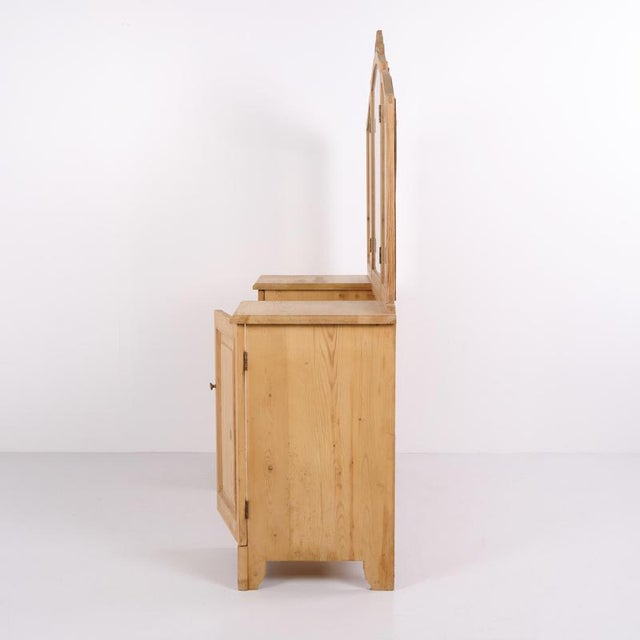 Pine Dressing Table with Mirror, 1920s For Sale - Image 8 of 11