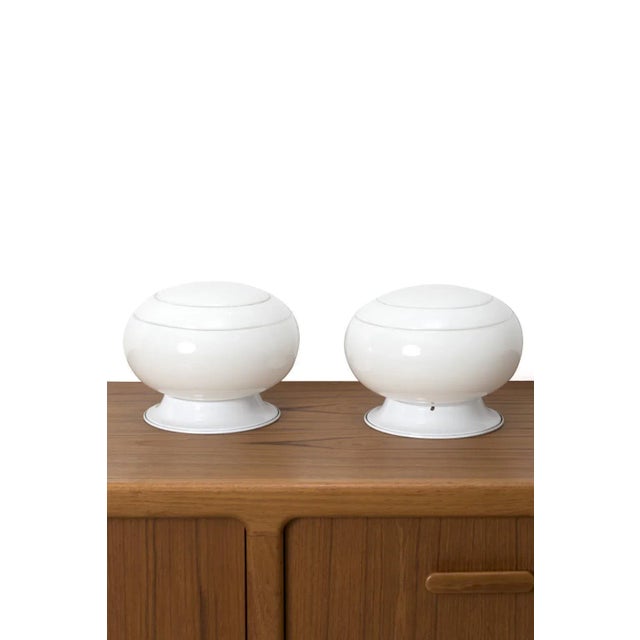 White Italian Table Lamps, Set of 2 For Sale - Image 8 of 8