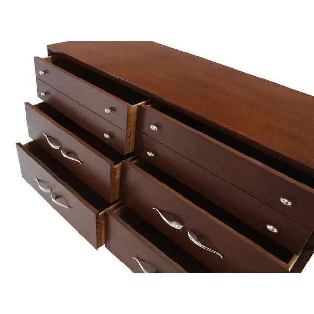 Brown Mid-Century Modern Brown Dresser For Sale - Image 8 of 10