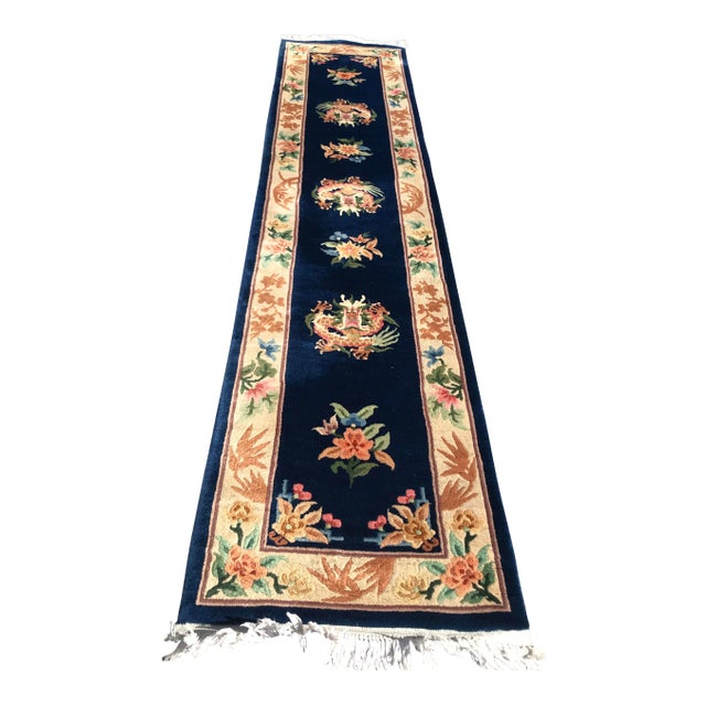 1940s Art Deco Chinese Runner-2′3″ × 10′3″ For Sale