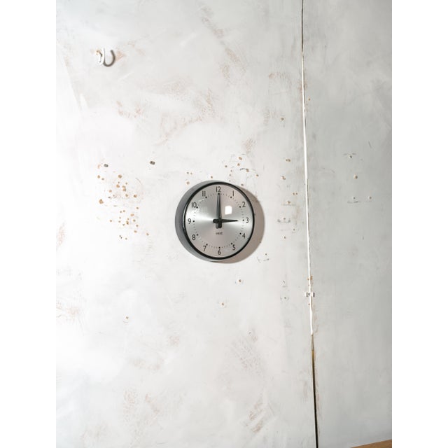 Clock in Satin Black from Gent of Leicester, England, 1960s For Sale - Image 11 of 12