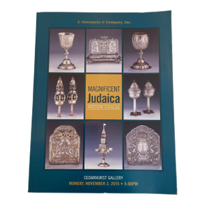 Magnificent Judaica Auction Catalog, Cedarhurst Gallery May 2016
