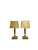 Vintage Wood and Brass Table Lamps by Temde Leuchten, 1970s, Set of 2 For Sale - Image 12 of 13