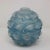Rene Lalique Opalescent Glass with blue staining, 'Camaret' Vase. This pattern features four rows of fish molded in...