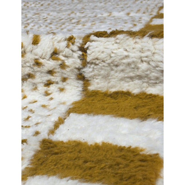 Contemporary Moroccan Wool Rug - 9.8 X 8.1 Ft For Sale - Image 4 of 6