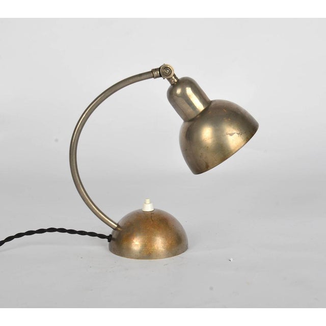 Bauhaus Functionalist Nickel Plated Desk Lamp by Franta Anýž, 1930s For Sale - Image 4 of 9