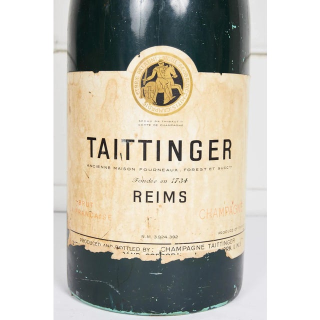 Large Vintage French Taittinger Bottle Prop For Sale In Atlanta - Image 6 of 10
