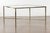 Italian Midcentury Brass Coffee Table with Glass Top and X-Form Cross Stretcher For Sale - Image 11 of 12