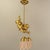 Gilded Metal Angel Figure Ceiling Light, 1910s For Sale - Image 6 of 11