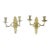 Pair Antique Louis XVI-Style Candle Sconces For Sale