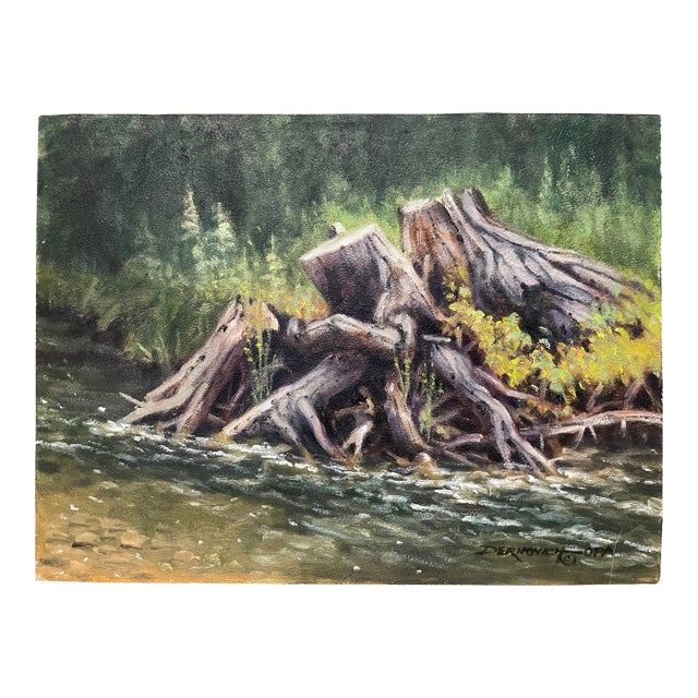 Don Dernovich Tenacity Oil on Panel For Sale